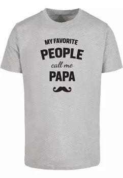 Рубашка Merchcode Fathers Day - My Favorite People Call Me Papa, серый