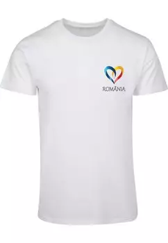 Рубашка Merchcode Football - Romania, белый