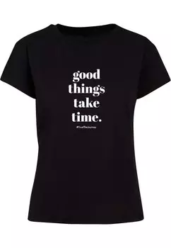 Рубашка Merchcode Good Things Take Time, черный