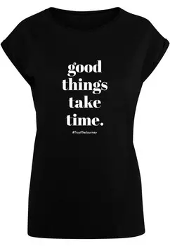 Рубашка Merchcode Good Things Take Time, черный