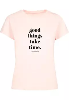 Рубашка Merchcode Good Things Take Time, розовый