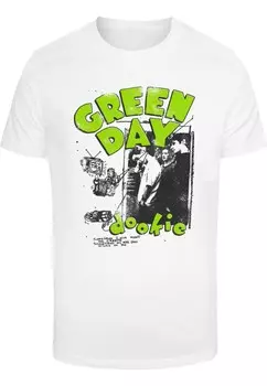 Рубашка Merchcode Green Day Dookie Sketched Up, белый