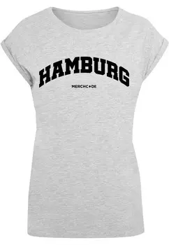 Рубашка Merchcode Hamburg, пестрый серый