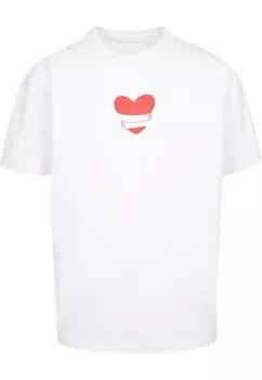 Рубашка Merchcode Hugs & Love - Heart Hug, белый