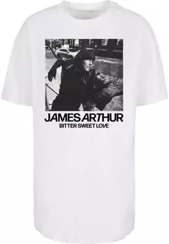 Рубашка Merchcode James Arthur - Bitter Sweet Love, белый