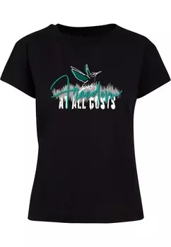 Рубашка Merchcode Ladies Freedom At All Costs, черный