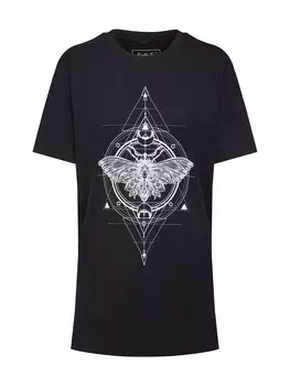 Рубашка Merchcode Ladies Moth, черный