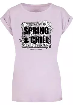 Рубашка Merchcode Ladies Spring And Chill, лаванда