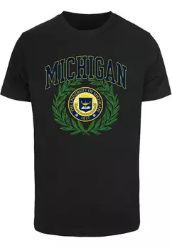 Рубашка Merchcode Michigan University - Artes Scientia Veritas, черный