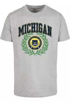 Рубашка Merchcode Michigan University - Artes Scientia Veritas, серый