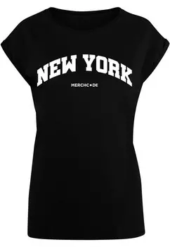 Рубашка Merchcode New York Wording, черный
