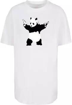 Рубашка Merchcode Panda Guns, белый