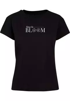 Рубашка Merchcode Pretty Time to bloom, черный
