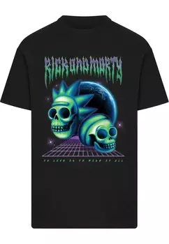 Рубашка Merchcode Rick & Morty Skull, черный