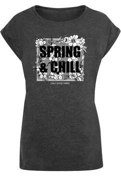 Рубашка Merchcode Spring And Chill, базальтовый серый