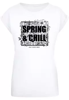 Рубашка Merchcode Spring And Chill, белый