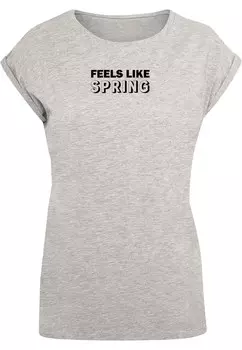 Рубашка Merchcode Spring - Feels like, пестрый серый