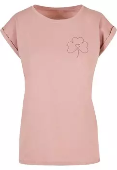 Рубашка Merchcode Spring - Leaf Clover Flower, темно-розовый
