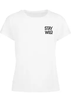 Рубашка Merchcode Stay Wild, белый