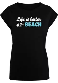 Рубашка Merchcode Summer - Life is better at the beach, черный