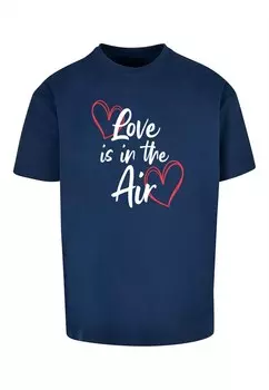 Рубашка Merchcode Valentines Day - Love is in the Air, темно-синий