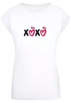 Рубашка Merchcode Valentines Day - Xoxo, от белого