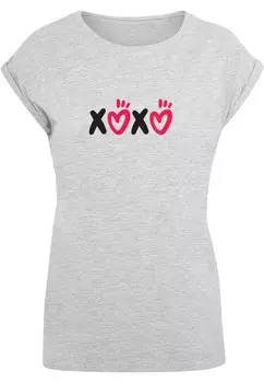 Рубашка Merchcode Valentines Day - Xoxo, пятнистый серый