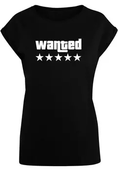 Рубашка Merchcode Wanted, черный