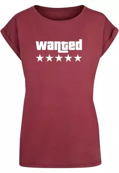 Рубашка Merchcode Wanted, красный