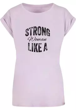 Рубашка Merchcode WD - Strong Like A Woman, лаванда