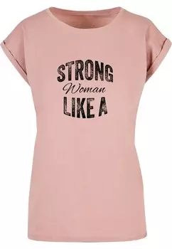 Рубашка Merchcode WD - Strong Like A Woman, розовый
