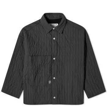 Рубашка Merely Made Quilted Boxy Overshirt, черный