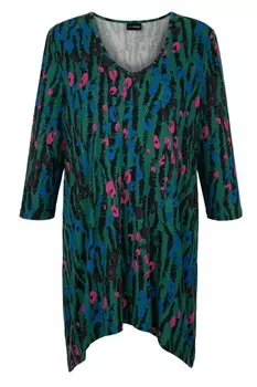 Рубашка MIAMODA, разноцветный