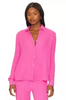 Рубашка Michael Stars Leo Button Up, цвет Azalea