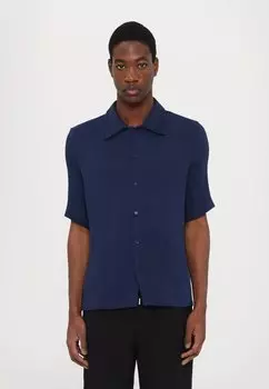 Рубашка MICROPLEATED SHIRT sandro, синий