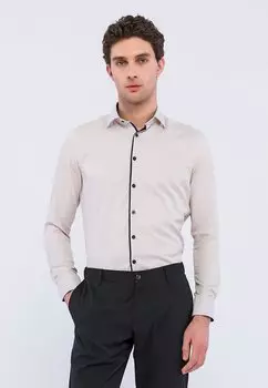 Рубашка Mike Basics and More, бежевый