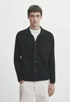 Рубашка Milano Buttoned Massimo Dutti, черный