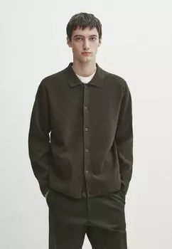 Рубашка Milano Buttoned Massimo Dutti, цвет mottled dark grey