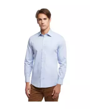 Рубашка Milano приталенного кроя не требующая глажки точечная воротник Эйнсли Brooks Brothers, синий