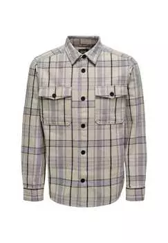 Рубашка Milo фланелевая рубашка с длинными рукавами Only & Sons, фиолетовый