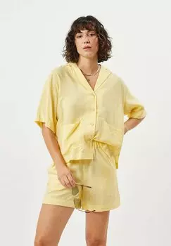 Рубашка Minimum с коротким рукавом, желтый