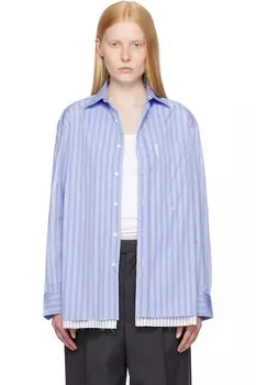 Рубашка-миниплатье Hommegirls, синий