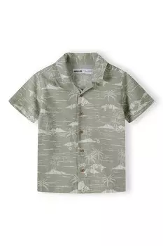 Рубашка MINOTI Regular fit Button Up, зеленый