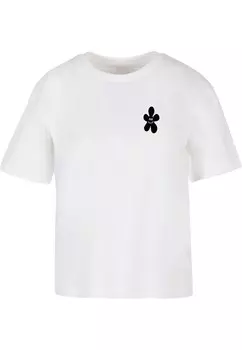 Рубашка Miss Tee Good Karma Happy Flower, белый