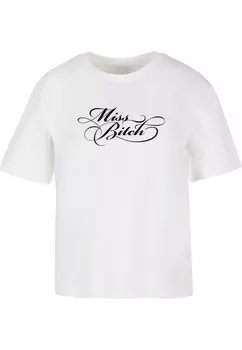 Рубашка Miss Tee Miss Bitch, белый