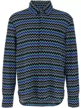 Рубашка Missoni Zig-Zag, синий