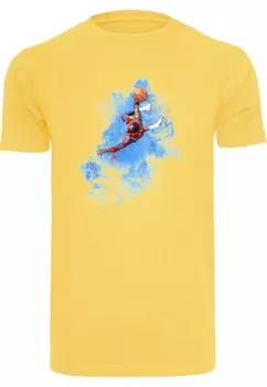 Рубашка Mister Tee Basketball Clouds, цвет Lemon