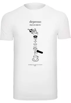 Рубашка Mister Tee Depresso, белый