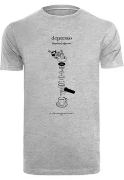 Рубашка Mister Tee Depresso, серый