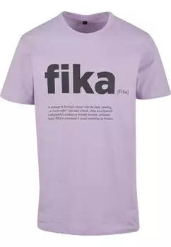 Рубашка Mister Tee Fika Definition, светло-фиолетовый